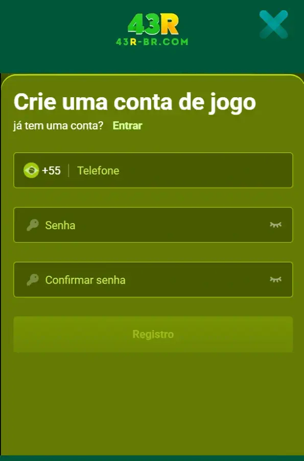 registro e conecte-se